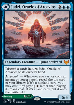 Jadzi, Oracle of Arcavios // Journey to the Oracle - Strixhaven: School of Mages (Mythic) [STX-151]