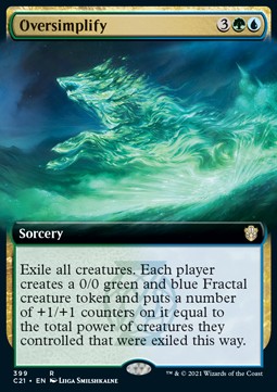 Oversimplify - Commander: Strixhaven: Extras (Rare) [XC21-399]