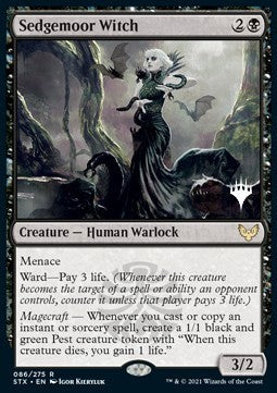 Sedgemoor Witch (V.2) - Strixhaven: School of Mages: Promos (Rare) [PSTX-86]