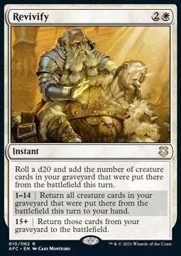 Revivify - Commander: Adventures in the Forgotten Realms (Rare) [AFC-10]