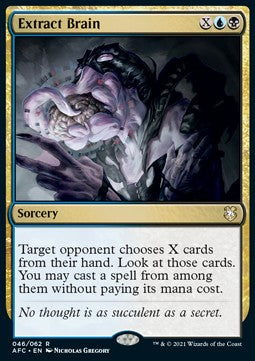 Extract Brain - Commander: Adventures in the Forgotten Realms (Rare) [AFC-46]