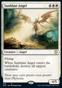 Sunblast Angel - Commander: Adventures in the Forgotten Realms (Rare) [AFC-74]