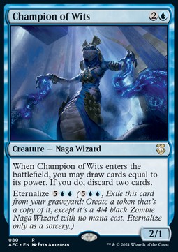 Champion of Wits - Commander: Adventures in the Forgotten Realms (Rare) [AFC-80]