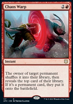 Chaos Warp - Commander: Adventures in the Forgotten Realms (Rare) [AFC-117]