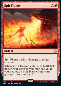 Spit Flame - Commander: Adventures in the Forgotten Realms (Rare) [AFC-142]