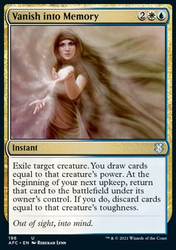 Vanish into Memory - Commander: Adventures in the Forgotten Realms (Uncommon) [AFC-196]