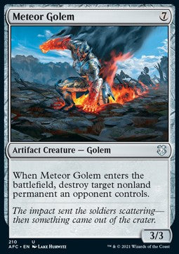 Meteor Golem - Commander: Adventures in the Forgotten Realms (Uncommon) [AFC-210]