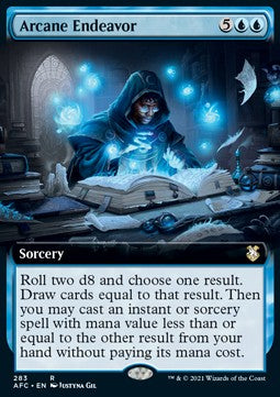 Arcane Endeavor - Commander: Adventures in the Forgotten Realms: Extras (Rare) [XAFC-283]