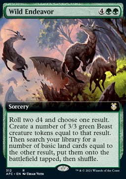 Wild Endeavor - Commander: Adventures in the Forgotten Realms: Extras (Rare) [XAFC-312]