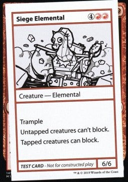 Siege Elemental (V.2) - Mystery Booster: Playtest Cards (Special)