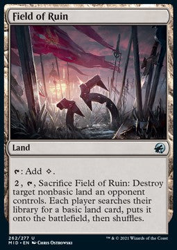 Field of Ruin - Innistrad: Midnight Hunt (Uncommon) [MID-262]