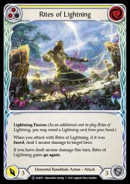 Rites of Lightning (Yellow) (Normal) - Tales of Aria - Unlimited (Rare) [ELE-U-ELE071]