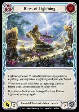 Rites of Lightning (Blue) (Normal) - Tales of Aria - Unlimited (Rare) [ELE-U-ELE072]