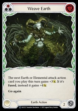 Weave Earth (Red) (Normal) - Tales of Aria - Unlimited (Rare) [ELE-U-ELE122]