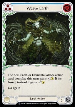 Weave Earth (Blue) (Normal) - Tales of Aria - Unlimited (Rare) [ELE-U-ELE124]