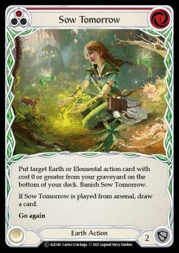 Sow Tomorrow (Red) (Normal) - Tales of Aria - Unlimited (Common) [ELE-U-ELE140]