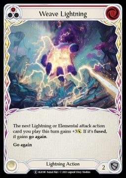 Weave Lightning (Red) (Normal) - Tales of Aria - Unlimited (Rare) [ELE-U-ELE180]