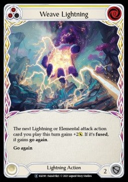 Weave Lightning (Yellow) (Normal) - Tales of Aria - Unlimited (Rare) [ELE-U-ELE181]
