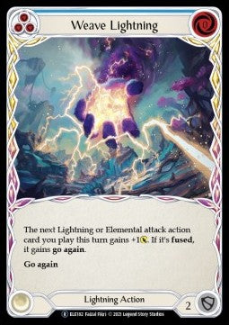 Weave Lightning (Blue) (Normal) - Tales of Aria - Unlimited (Rare) [ELE-U-ELE182]