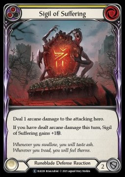 Sigil of Suffering (Yellow) (Normal) - Tales of Aria - Unlimited (Rare) [ELE-U-ELE228]