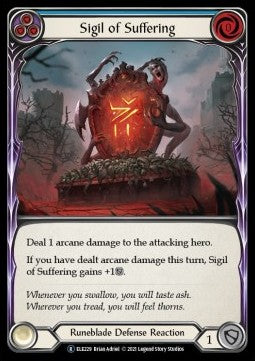 Sigil of Suffering (Blue) (Normal) - Tales of Aria - Unlimited (Rare) [ELE-U-ELE229]