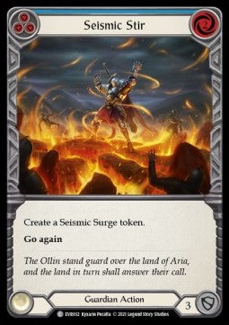 Seismic Stir (Blue) (Rainbow Foil) - Everfest - First (Common) [EVR-F-032]