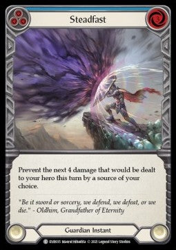 Steadfast (Blue) (Rainbow Foil) - Everfest - First (Common) [EVR-F-035]