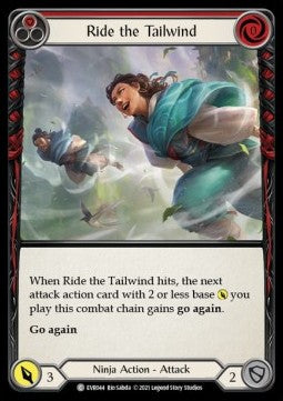 Ride the Tailwind (Red) (Rainbow Foil) - Everfest - First (Common) [EVR-F-044]
