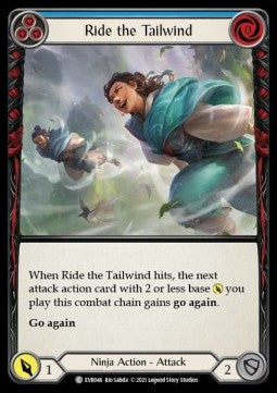 Ride the Tailwind (Blue) (Rainbow Foil) - Everfest - First (Common) [EVR-F-046]