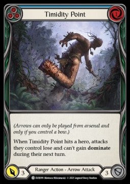 Timidity Point (Blue) (Rainbow Foil) - Everfest - First (Common) [EVR-F-099]