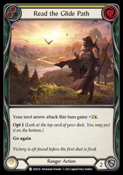 Read the Glide Path (Yellow) (Rainbow Foil) - Everfest - First (Common) [EVR-F-101]