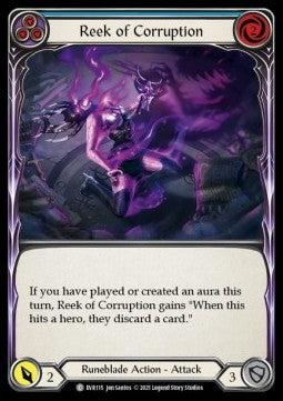 Reek of Corruption (Blue) (Rainbow Foil) - Everfest - First (Common) [EVR-F-115]