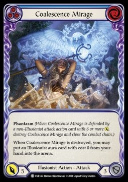 Coalescence Mirage (Blue) (Rainbow Foil) - Everfest - First (Common) [EVR-F-146]