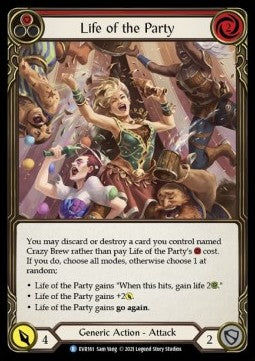 Life of the Party (Red) (Regular) - Everfest - First (Rare) [EVR-F-161]