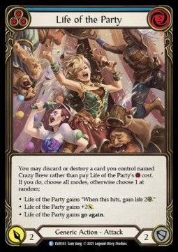 Life of the Party (Blue) (Regular) - Everfest - First (Rare) [EVR-F-163]