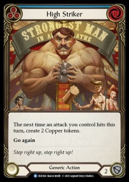 High Striker (Blue) (Rainbow Foil) - Everfest - First (Rare) [EVR-F-166]