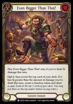 Even Bigger Than That! (Yellow) (Rainbow Foil) - Everfest - First (Rare) [EVR-F-174]