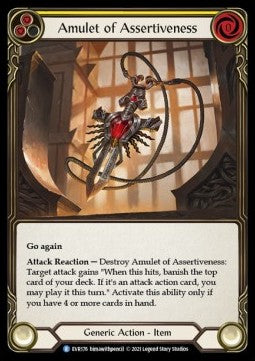 Amulet of Assertiveness (Cold Foil) - Everfest - First (Rare) [EVR-F-176]