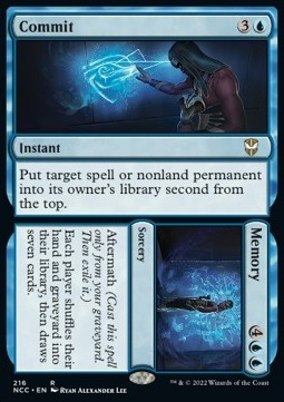 Commit // Memory - Commander: Streets of New Capenna (Rare) [NCC-216]