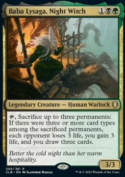 Baba Lysaga, Night Witch - Commander Legends: Battle for Baldur's Gate (Rare) [CLB-266]