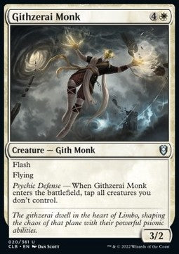 Githzerai Monk - Commander Legends: Battle for Baldur's Gate (Uncommon) [CLB-20]