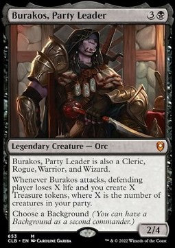 Burakos, Party Leader (V.1) - Commander Legends: Battle for Baldur's Gate: Extras (Mythic) [XCLB-653]