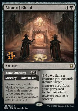 Altar of Bhaal // Bone Offering - Commander Legends: Battle for Baldur's Gate: Promos (Rare) [PCLB-109]