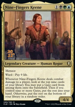 Nine-Fingers Keene - Commander Legends: Battle for Baldur's Gate: Promos (Rare) [PCLB-289]