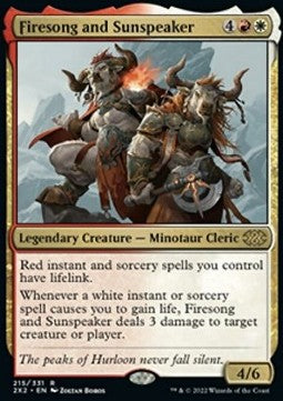 Firesong and Sunspeaker - Double Masters 2022 (Rare) [2X2-215]