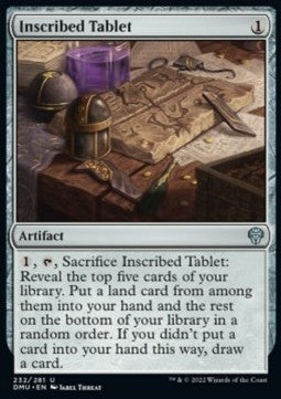 Inscribed Tablet - Dominaria United (Uncommon) [DMU-232]