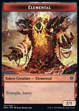 Elemental Token (Red 2/1) - Dominaria United: Extras (Token) [XDMU-T11]