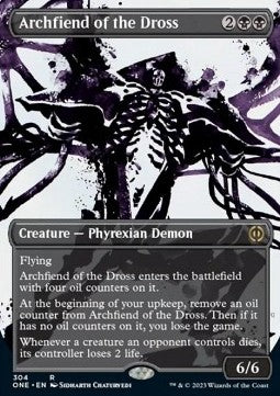 Archfiend of the Dross (V.1) - Phyrexia: All Will Be One: Extras (Rare) [XONE-304]