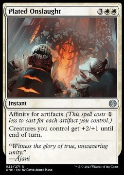 Plated Onslaught - Phyrexia: All Will Be One (Uncommon) [ONE-29]