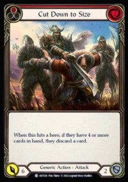 Cut Down to Size (Red) (Regular) - Outsiders (Common) [OUT-201]